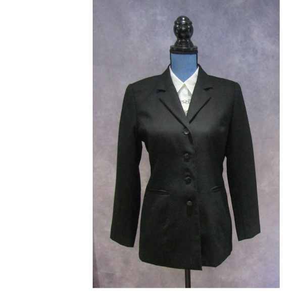 Norton McNaughton Jackets & Blazers - Norton McNaughton Black Wool 4 Button Blazer 6P